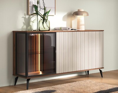 Kommode Vici K154 Sideboard Wohnzimmer Schrank Glas Modern Kollektion PR M24