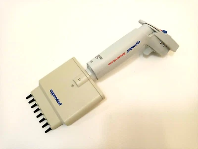 Eppendorf Research Pro 0,5-10 µl 8 Kanal Pipette Mehrkanal 10 autoklavierbar - Bild 1 von 4