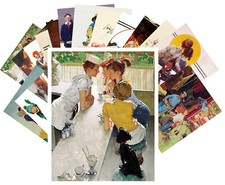 Postcard Pack (24 pcs) Norman Rockwell Vintag...