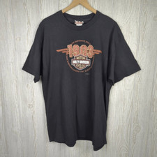 Vintage 1996 Harley Davidson Men’s XL Black Shory Sleeve Shirt Made in USA