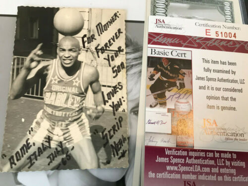 Curly Neal auto JSA COA Autograph 2.5x4 vintage Hand Signed deckle edge to MOM!! - Picture 3 of 3