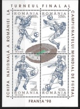Romania - World Cup France Block 310 MNH 1998 Mi. 5315-5318
