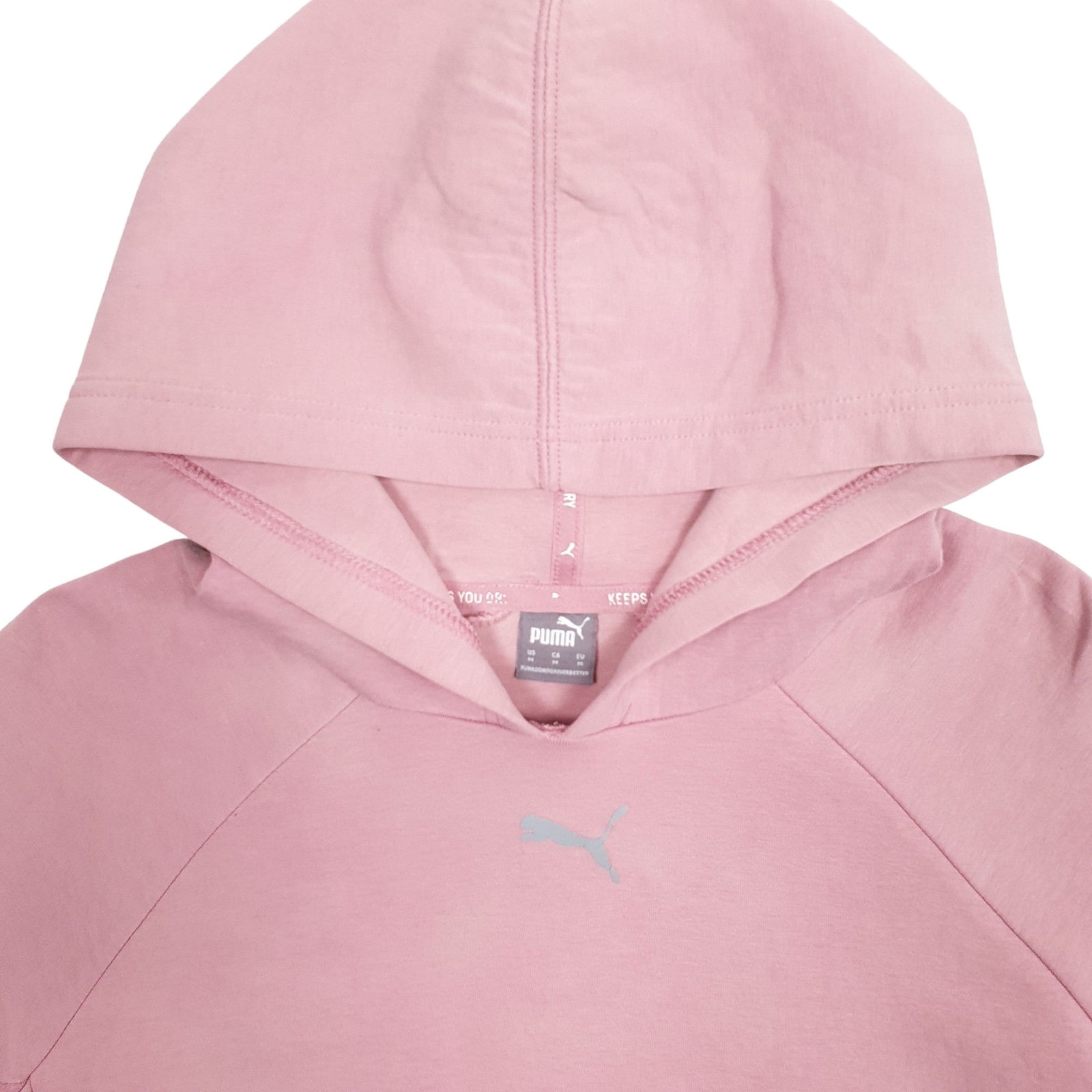 PUMA Hoodie Cotton Blend Jumper Sweatshirt Womens M image 2