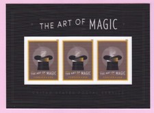 2018 EL ARTE DE LA MAGIA PARA SIEMPRE HOJA DE ESTAMPILLAS SOMBRERO DE CONEJO 1ª USPS estampillas lenticulares
