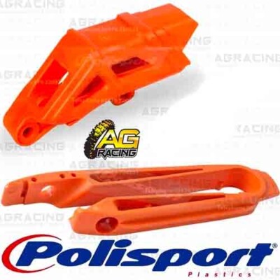 Polisport Orange Kettenführung Mit Ketten Gleitschutz Satz Für KTM EXC 500 2008