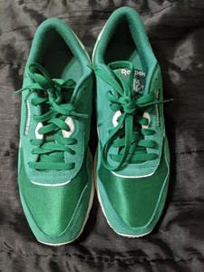 reebok classic nylon green