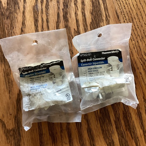 Thomas&Betts APS02, Aluminum Split Bolt Connector, Lot of 2 APS02B1 eBay