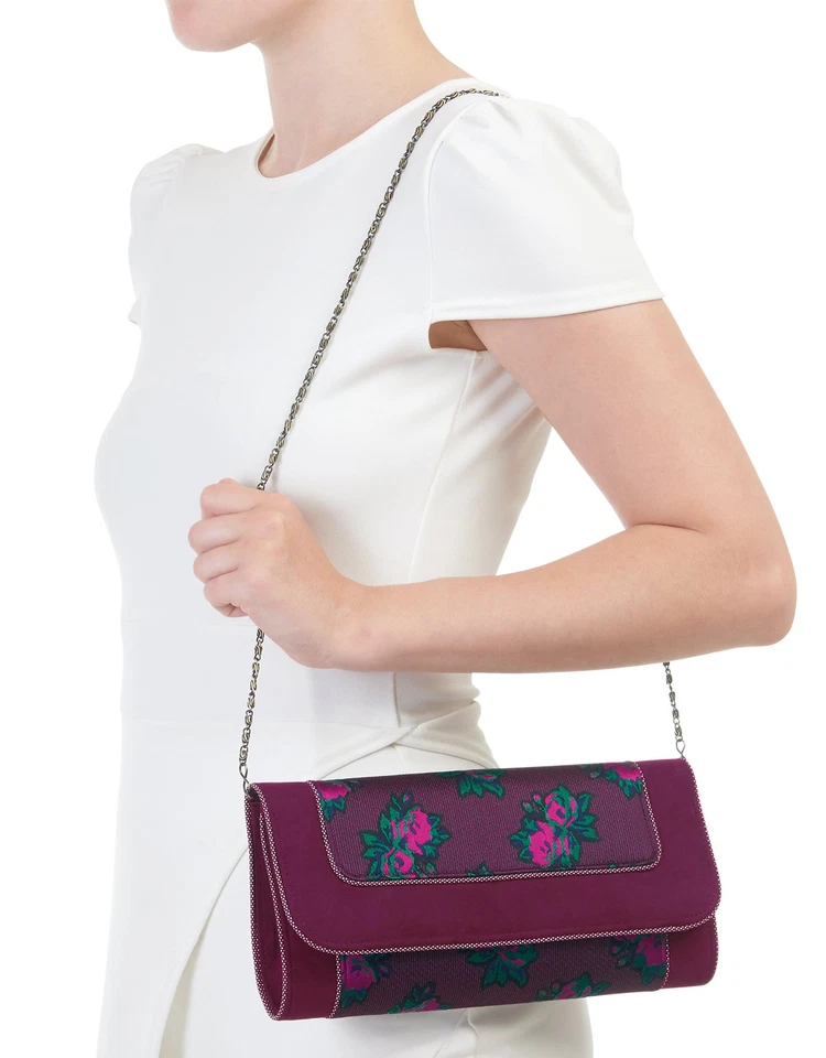 Ruby Shoo CHARLESTON Vintage FLORAL Brocade Retro CLUTCH Tasche Rockabilly - Bild 2 von 3