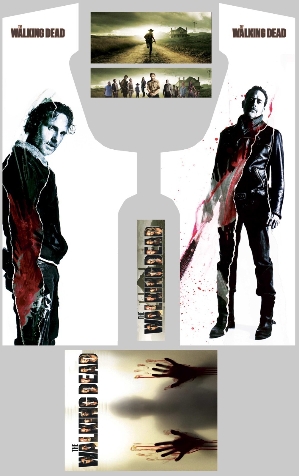Stickers The Walking Dead Modèle 14 pour borne d'arcade pour rénover un meuble abîmé
