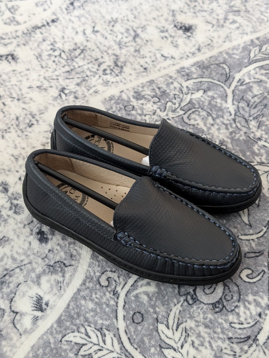 Driver Club USA Shoe Loafers Boys Size 12.5 Slip On Leather  display picture 1