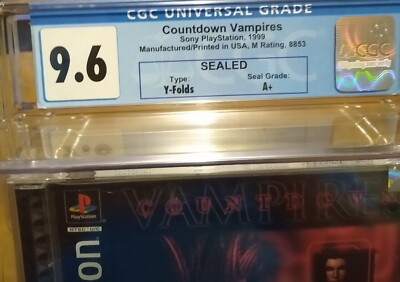 Brand New Sealed! Countdown Vampires - PS1 PlayStation CGC 9.6 A+