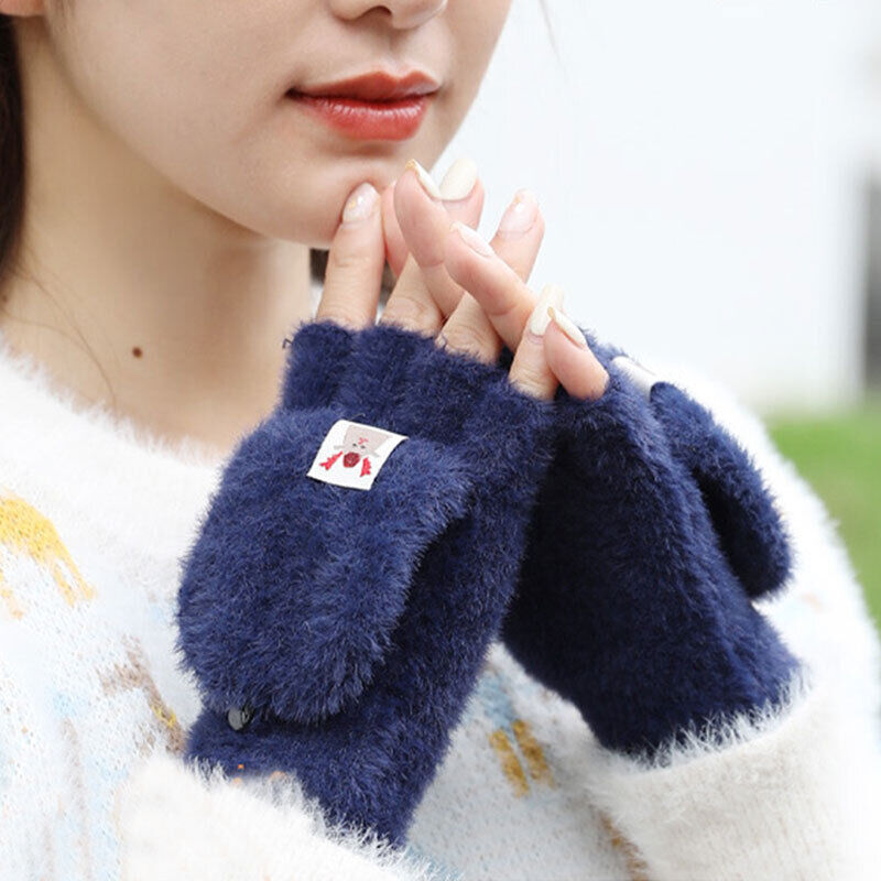 Fingerless Knit Gloves in Lipstick Fingerless Knit Gloves in Lipstick