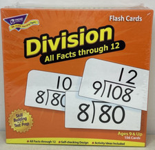 Division Study Skill Drill Flash Cards Trend Math Student School Test Prep NEW