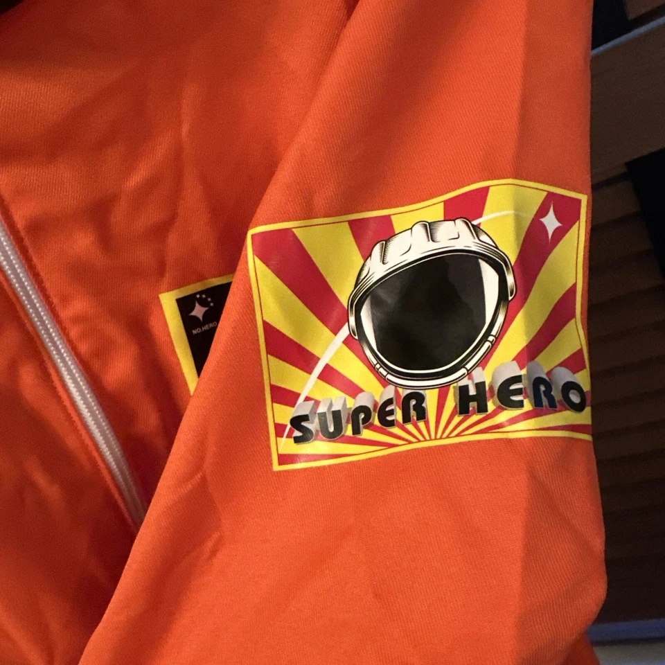 Disfraz de astronauta adulto talla grande traje de vuelo astronauta con cremalleras y hebillas NUEVO Foto 4 de 4