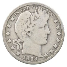 1893-S Barber Half Dollar *3858