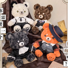 27cm Official Bungo Stray Dogs Bear ver. Plush Doll Dress up Toy Dazai Osamu