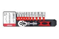"Ratschen-SteckschlüSselsatz 11-Tlg 1/4\"\" 4-13Mm AMIO-02413"