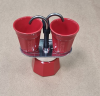 Bialetti Mini Espresso Set Rot 2 Tassen Camping Outdoor Mini Express