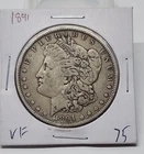 U.S. 1891 Morgan Silver One Dollar $1 Coin
