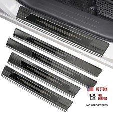 Stainless Steel Door Sill Protector for for Toyota Sienna 2021-2026 Black