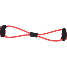 (Red)Resistance Stretch Rubber Band Training Rope Tube Workout Fitness