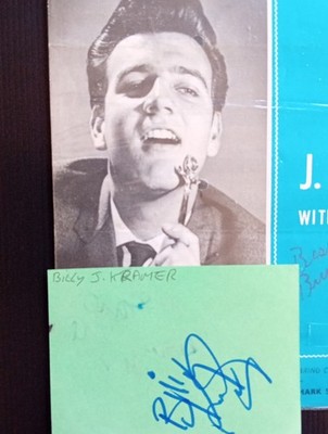   BILLY J KRAMER  signed Vintage Page DO YOU WANT TO KNOW  A SECRET 