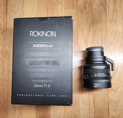 Rokinon XEEN 50mm -CARBON FIBER- T1.5 E-Mount Pro Cinema Lens