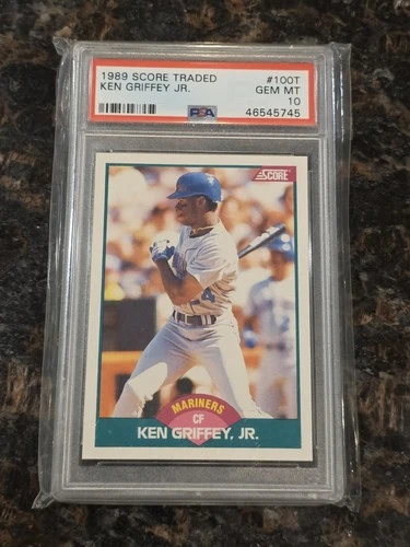 Ken Griffey Jr RC Rookie HOF 1989 Score Traded PSA 10 Gem Mint RC #100T