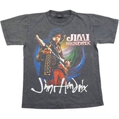 Jimi Hedrix T Shirt Small Men's Grey Cotton Casual Vintage Music Graphic Guitar