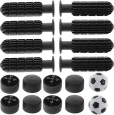 Foosball Handle Set with End Caps and Balls Compatible Replacement Grips for