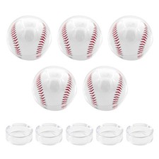 Baseball Display Case - 10 Pcs Acrylic Clear Holder, Autograph Memorabilia St...