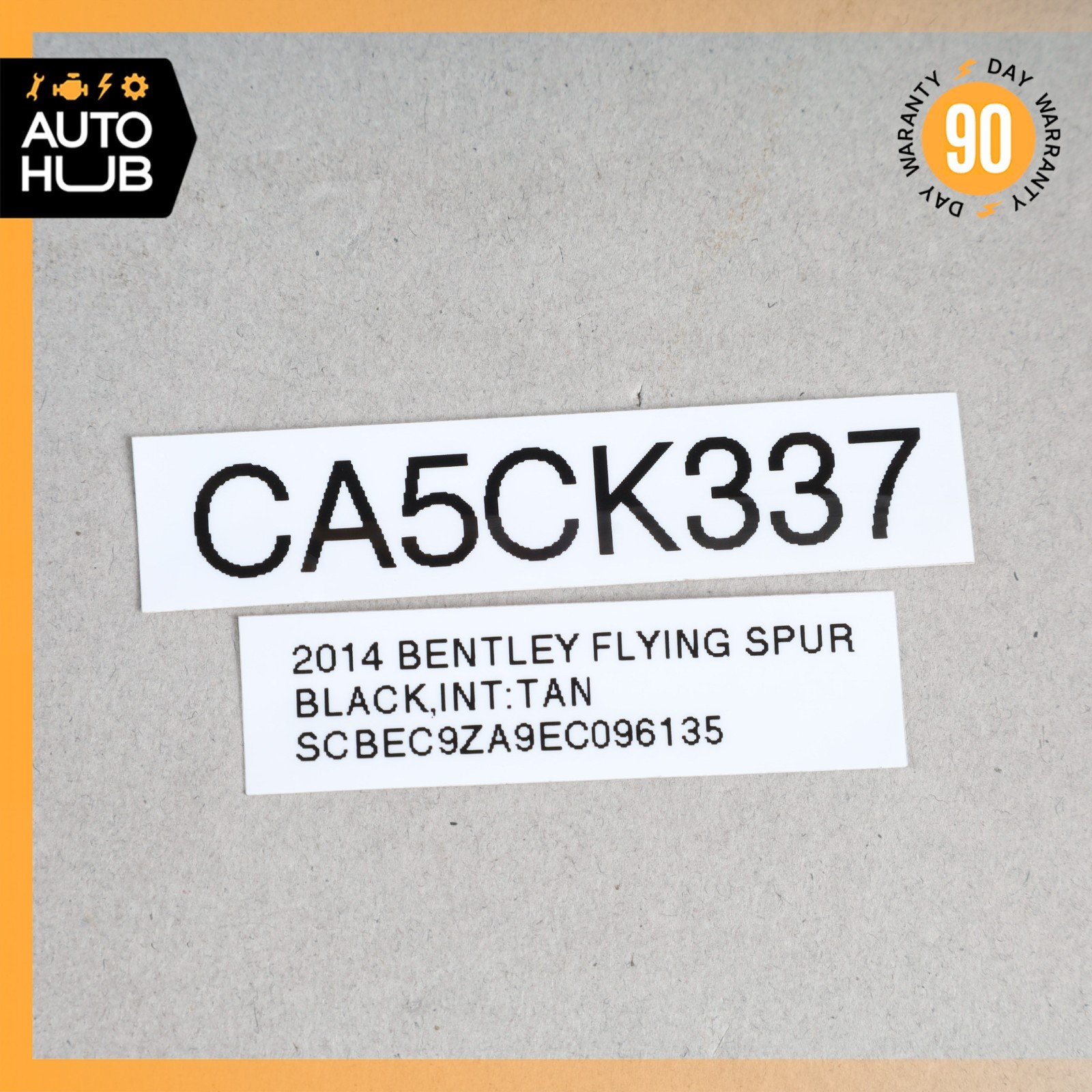 14-18 Bentley Continental Flying Spur GT Vacuum Reservoir Tank w/ Line OEM 40k
