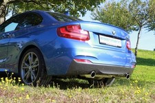 Eisenmann Edelstahl Duplex Sportauspuff BMW 2er F22 F23 M240i je 90mm eingerollt