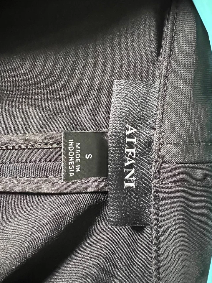 Alfani Polyester Duster Cardigan Open Front Womens Size S Sleeve Black - Image 4 of 4