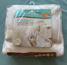 BreathableBaby Classic Breathable Mesh Crib Liner For Mini Or Portable Cribs