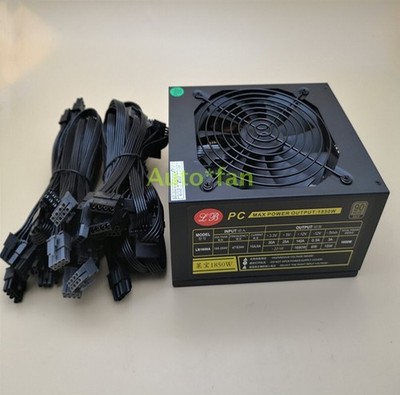 Brand New LB1850A 1850W Power Supply 16 6+2 Ports Support 110V 8 Graphics Card #