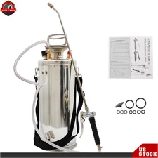 Stainless Steel 2 Gallon Sprayer w/3' Hose Ground Clean and Garden Sanitizin
