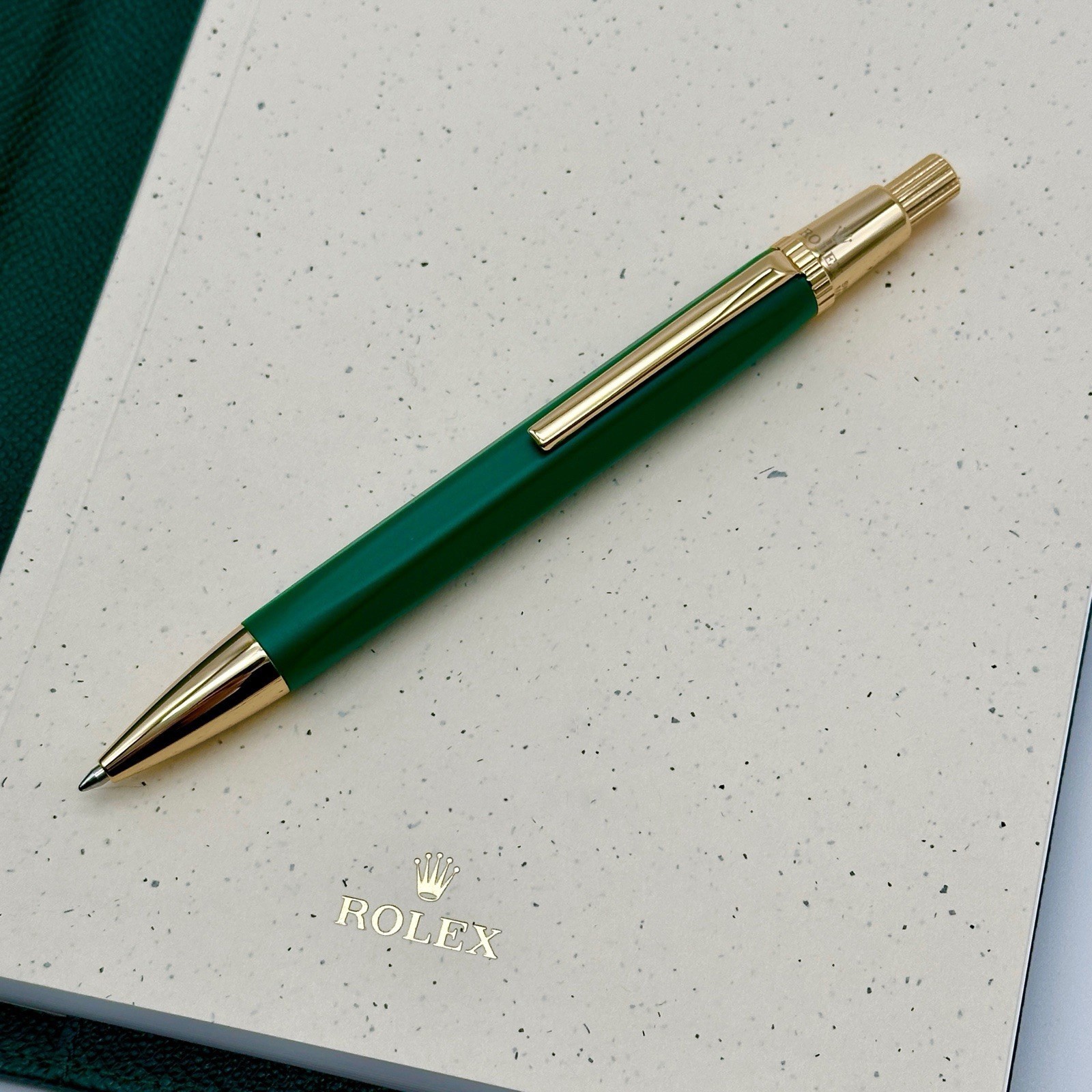 Rolex Emerald Executive Gold Hex Ballpoint Pen AD VIP Gift | eBay