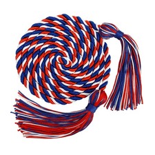 Red White Blue Graduation Honor Cords 68 Inch for Student Ceremonies
