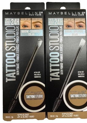 Maybelline Tattoo Studio 24hr Brow Pomade 372 BLONDE Pack of 2