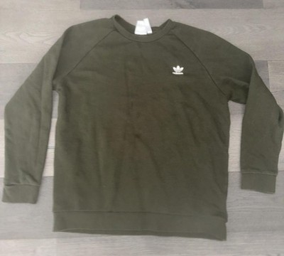 Adidas Originals Sweatshirt Mens XL Green Adicolor Trefoil Crew Pullover FQ3345