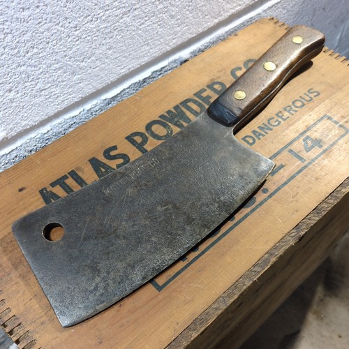 Vintage Maturi Brothers USA Heavy Duty Meat Cleaver, 9" Blade