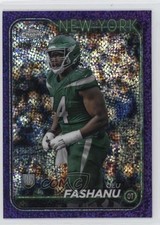 2024 Chrome Rookies Purple Speckle Refractor 6/275 Olumuyiwa Fashanu Olu 0h4v