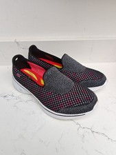 Skechers Go Walk Gen 5 Goga Max Slip On Trainers UK 6 Black Pink Lightweight