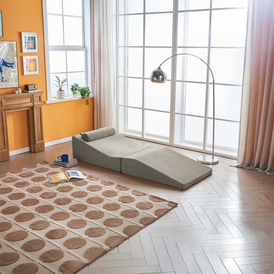 High-Density Pure Sponge Sofa ?C Foldable & Portable Tatami Lounger, Multi-Func