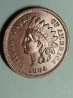 1864-L  INDIAN HEAD CENT  SNOW 10  VERY NICE AU  COIN