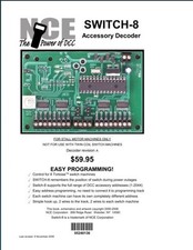 NCE The Power of DCC Switch 8 Board