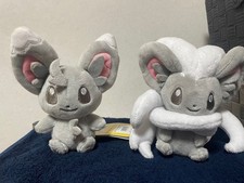 Pokemon Sitting Cuties Plush Minccino  Cinccino Stuffed Toy Japan Set of 2