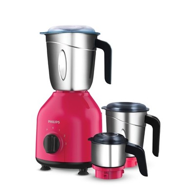 PHILIPS HL7756/03  750 Watt Mixer Grinder  (3 Jars, Strawberry, Black)