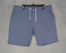 Faherty All Day Shorts Mens 38 Blue Chino Stretch 8 Inseam Summer Casual Outdoor